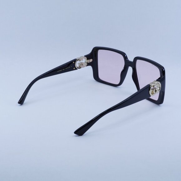 🕶️ New Gucci GG1692S 006 Sunglasses - Black Frame, /Pink with GG Pattern Lenses - Picture 12 of 13